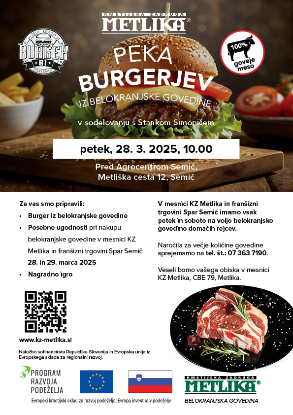 Peka burgerjev iz Belokranjske govedine