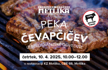 Peka čevapčičev iz belokranjske govedine